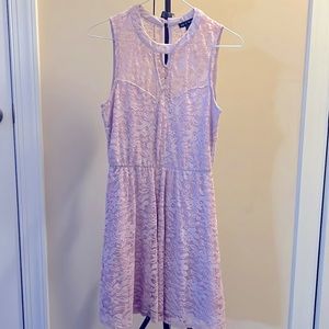 S girls, purple, floral dress